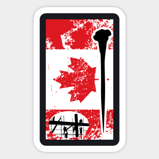 Scaffolders Canadian Flag Sticker